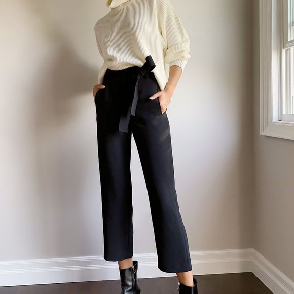 Aritzia Wilfred Tie-Front Pant - Picture 1 of 6